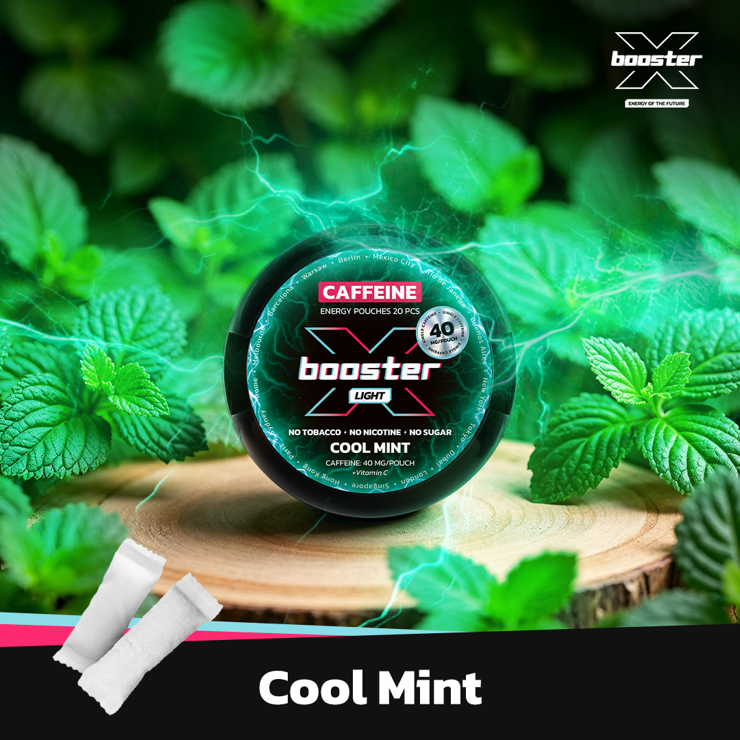 X-Booster Cool Mint energy pouches