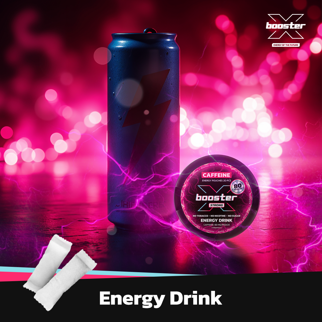 X-Booster Energy Drink flavor pouches